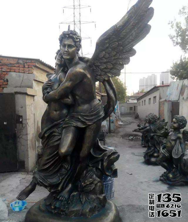 園林景觀愛神玻璃鋼仿銅西方人物雕塑 園林景觀愛神玻璃鋼仿銅西方人物雕塑
