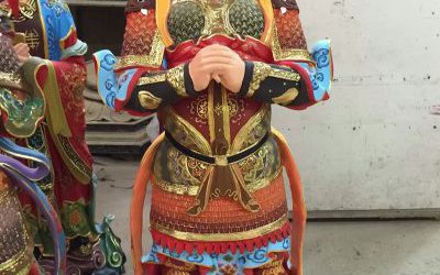 菩薩玻璃鋼彩繪寺廟二十四諸天雕塑