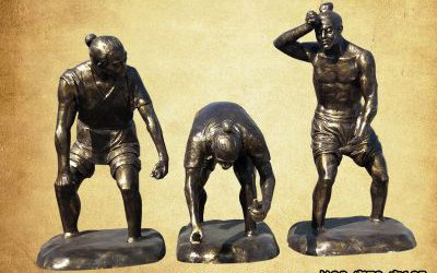 農(nóng)場(chǎng)裝飾擺件文化插秧玻璃鋼仿銅雕塑