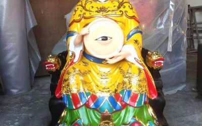 玻璃鋼彩繪廟宇大型佛像十二老母雕塑