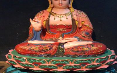 玻璃鋼彩繪寺廟景區(qū)大型供奉菩薩觀音雕塑