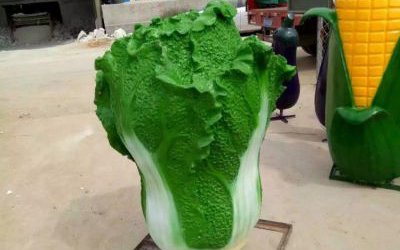 景區玻璃鋼仿真白菜雕塑