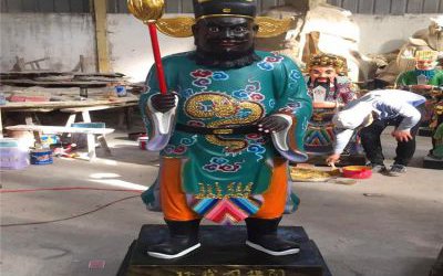 寺廟玻璃鋼彩繪判官雕塑