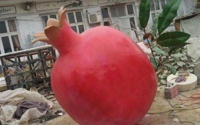 玻璃鋼公園景區(qū)仿真石榴雕塑