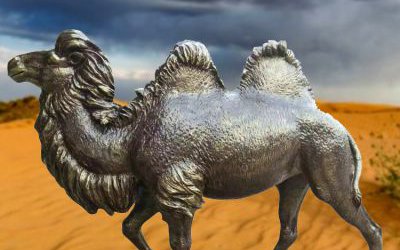 城市廣場玻璃鋼仿銅大型駱駝雕塑