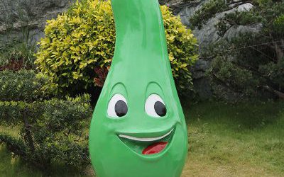 公園戶外玻璃鋼彩繪卡通西葫蘆雕塑