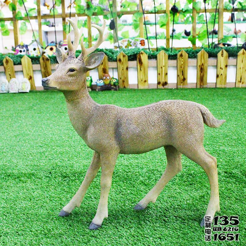 戶外園林玻璃鋼仿真動(dòng)物鹿雕塑 戶外園林玻璃鋼仿真動(dòng)物鹿雕塑
