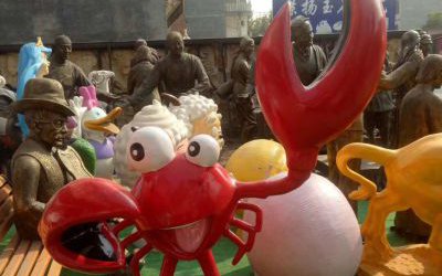 玻璃鋼龍蝦卡通雕塑