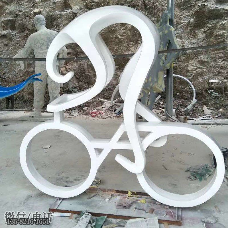 抽象玻璃鋼騎行人物雕塑 抽象玻璃鋼騎行人物雕塑